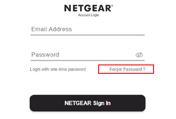 Reset MyNetgear Portal Forgot Password